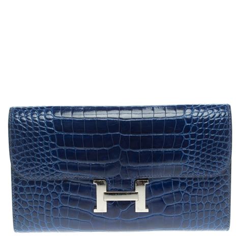 blue crocodile tril wallet hermes replica|crocodile Hermes wallet for women.